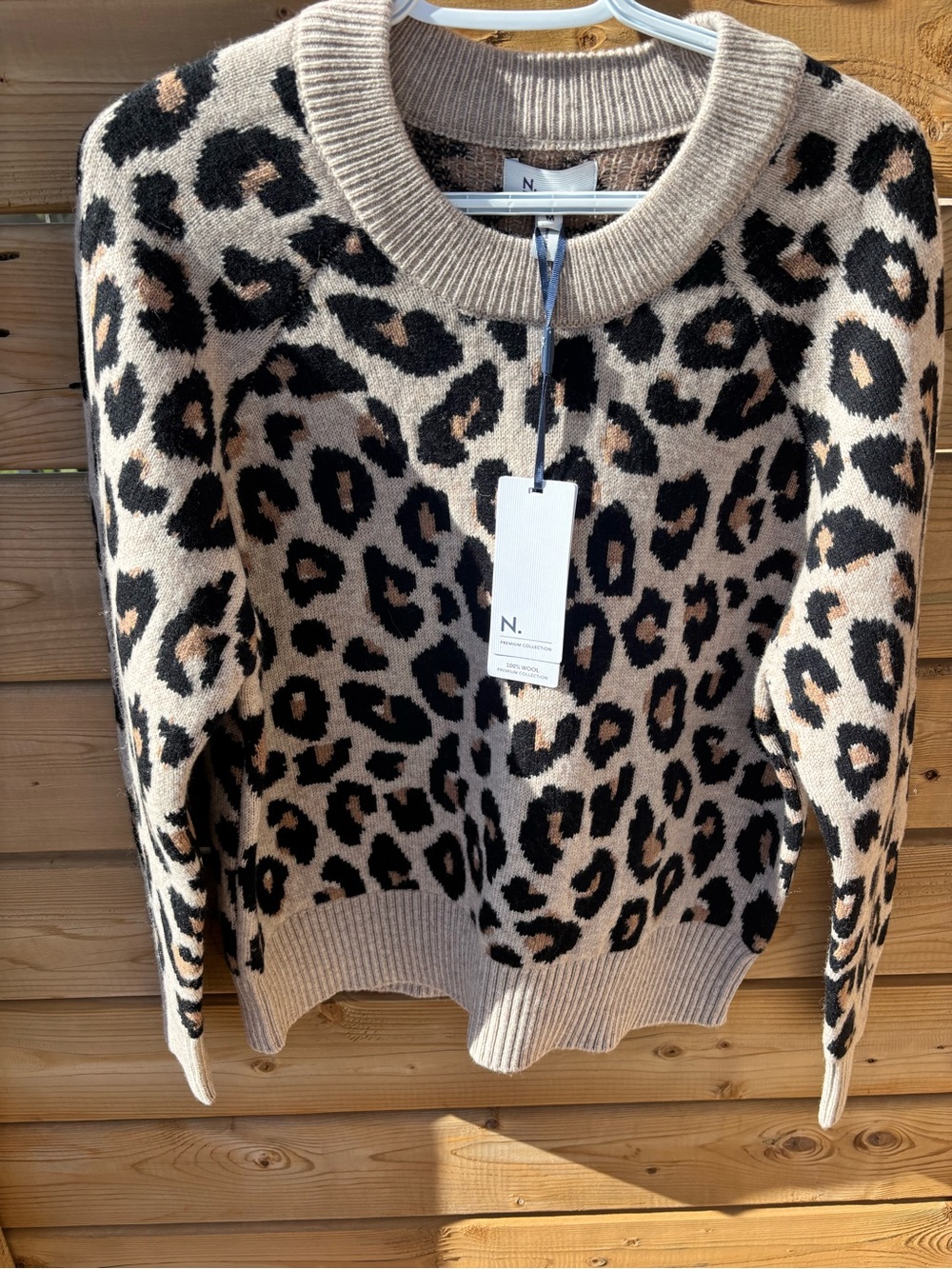 N. 100% Lambswool Crewneck